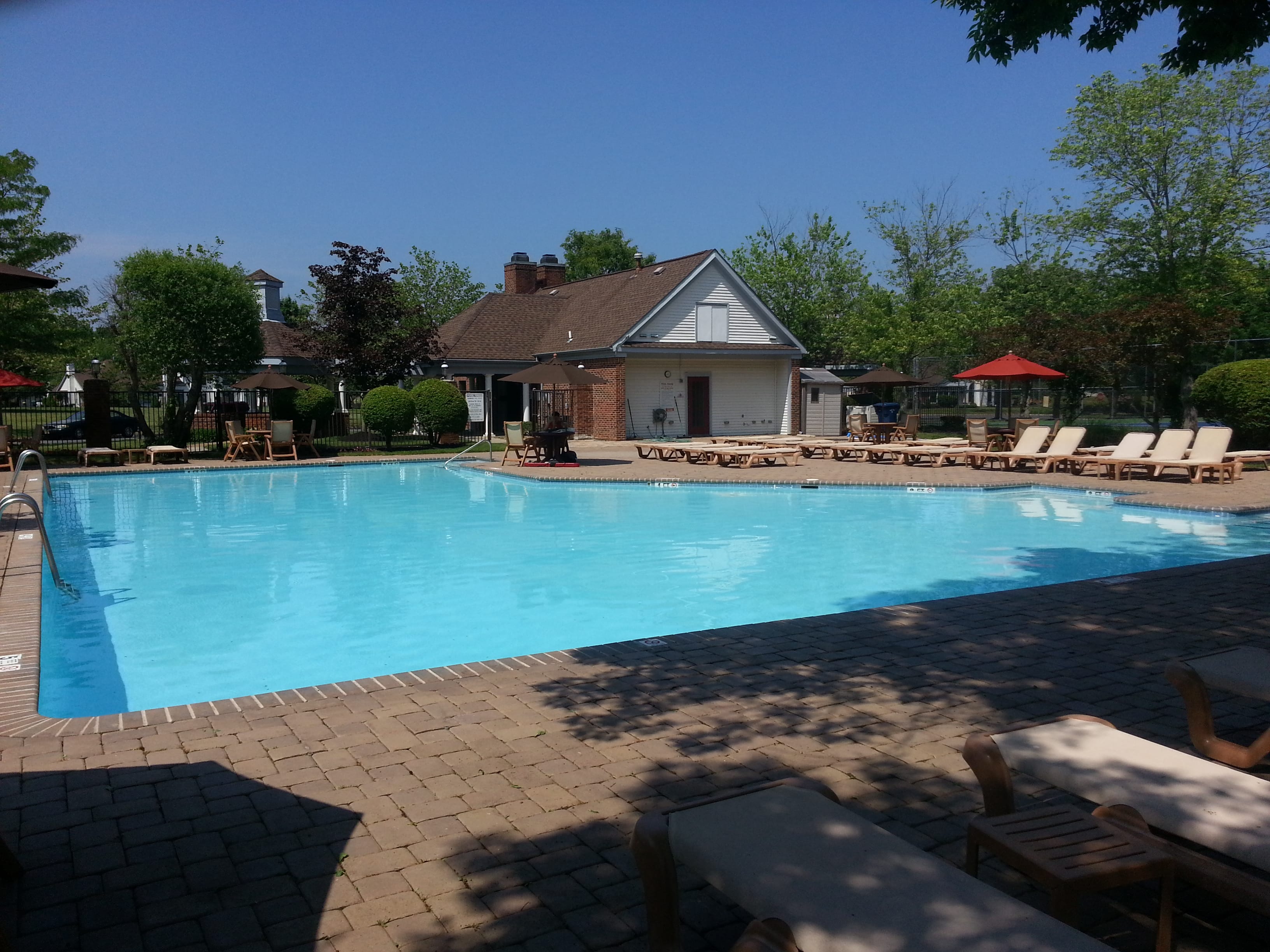 The Manor at Wayside in Ocean has a large community pool.