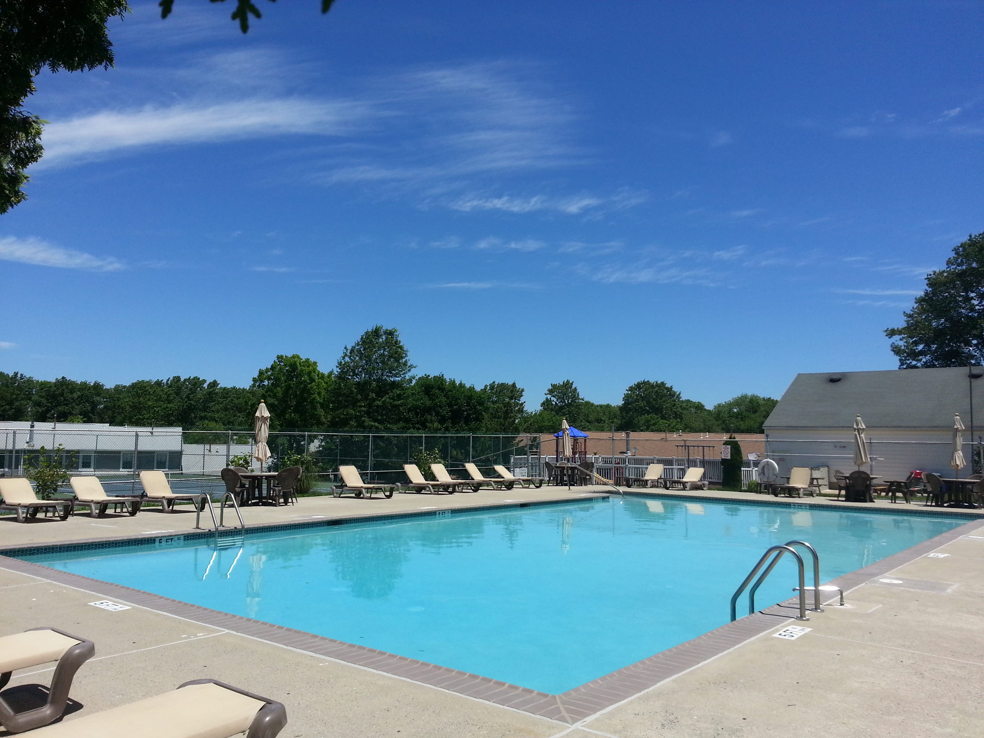 The Tinton Woods pool is a popular place in the summer months.