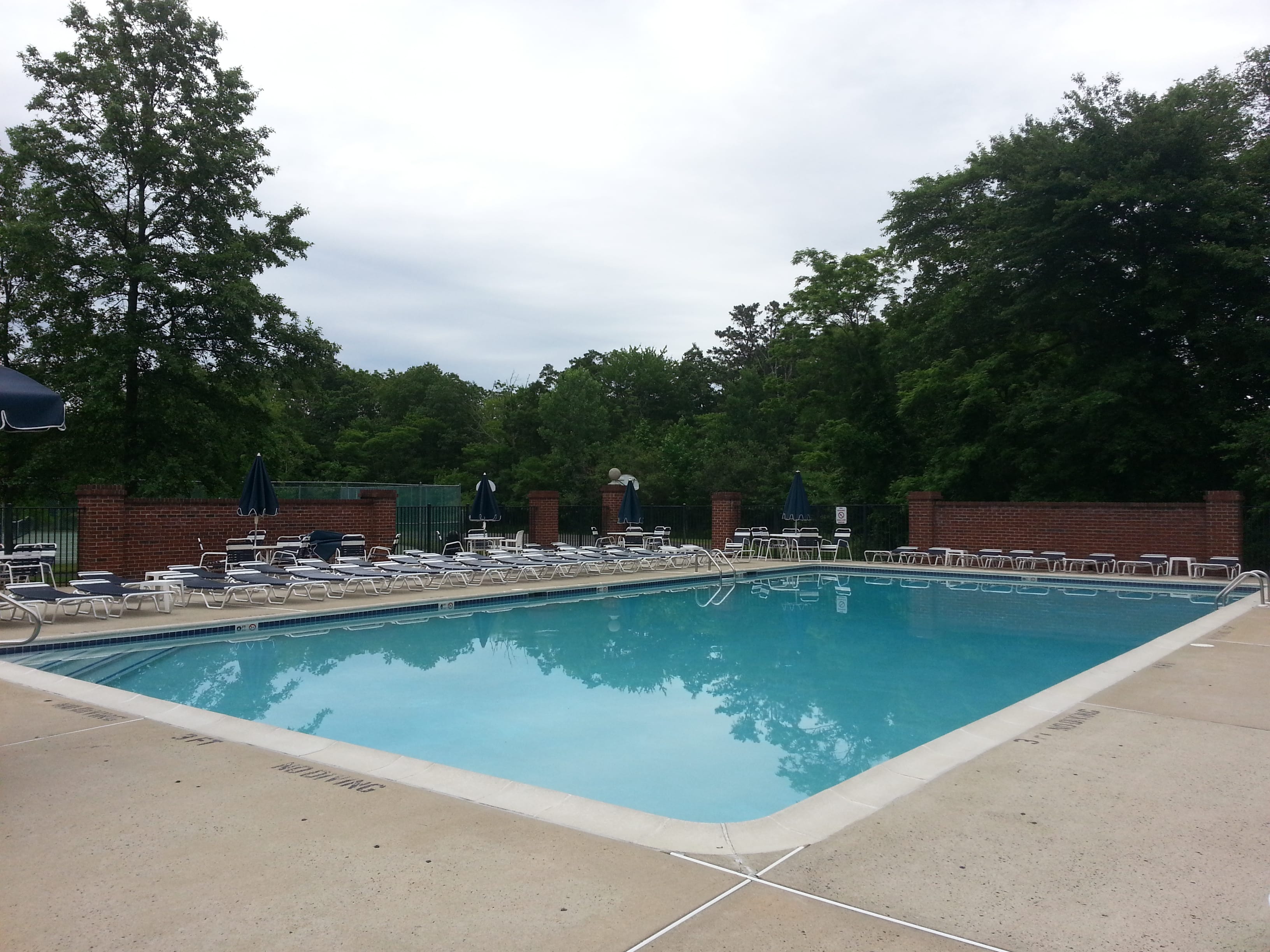 Hidden Meadows has a large pool and plenty of lounge chairs for everyone.